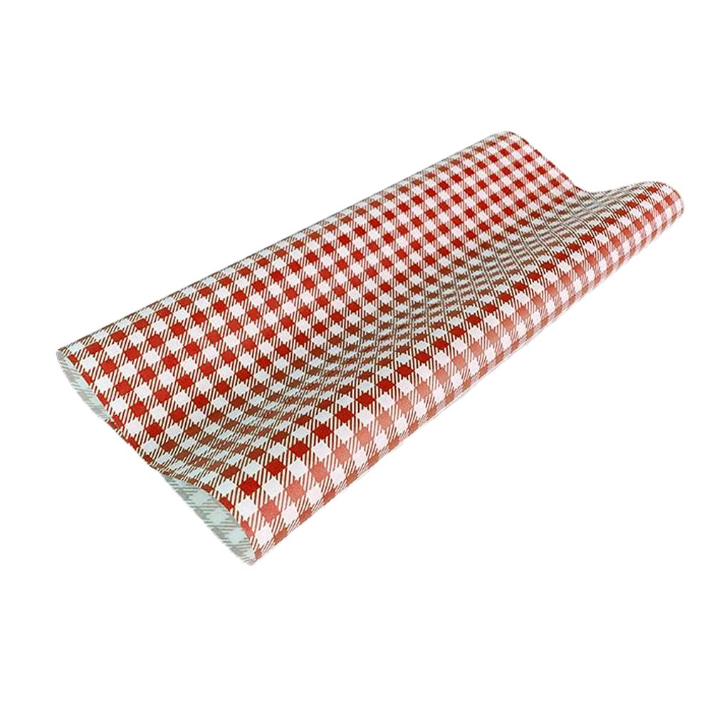 GP Gingham Red Food Wrapping Paper 400x330mm - Pack of 200 - TEM IMPORTS™