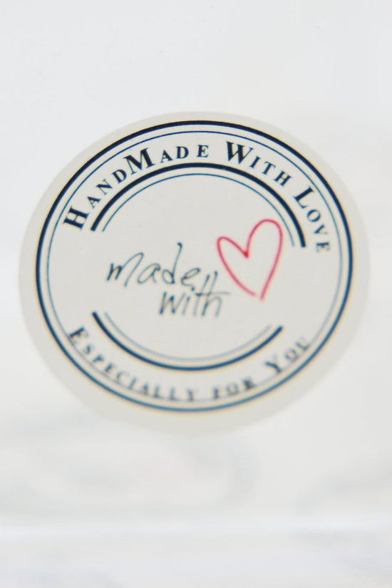 Handmade With Love Heart Shape - Pack of 120 - TEM IMPORTS™