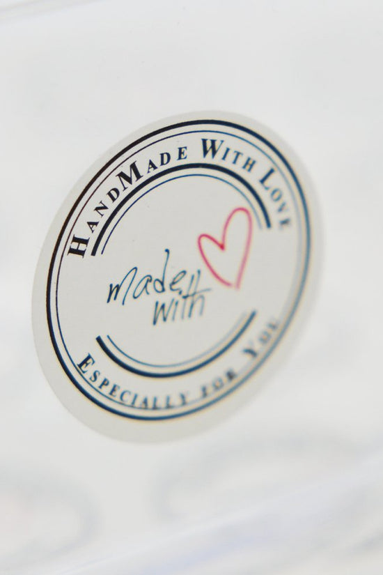 Handmade With Love Heart Shape - Pack of 120 - TEM IMPORTS™