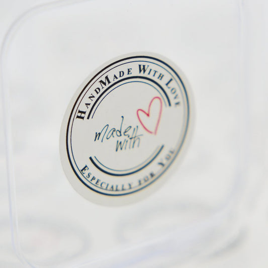 Handmade With Love Heart Shape - Pack of 120 - TEM IMPORTS™