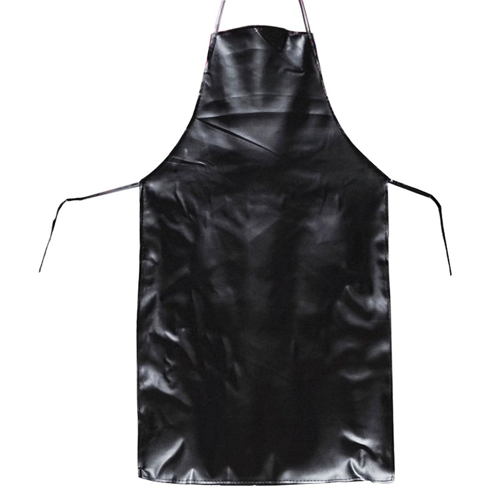 Heavy Duty PVC Bib Apron - Large Black - TEM IMPORTS™