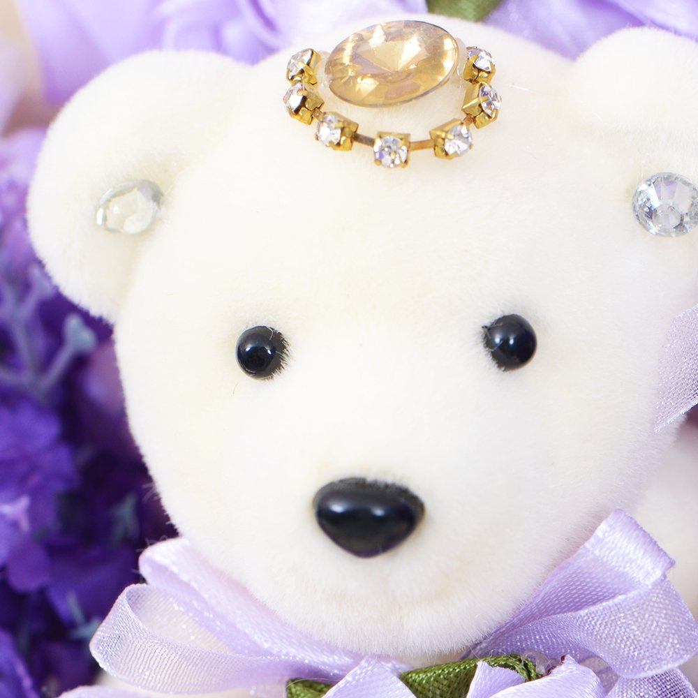 Just Purple Teddy Bear Bouquet - TEM IMPORTS™