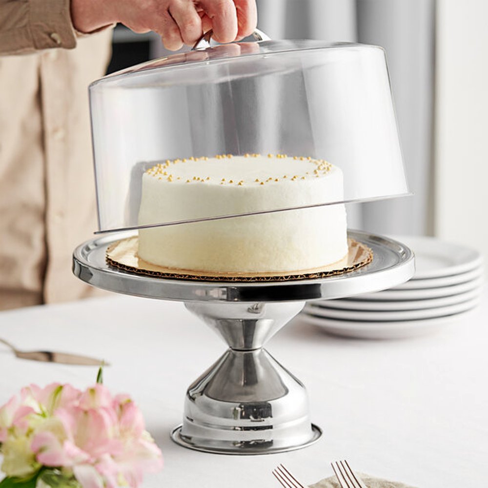 Cake Stand Stainless Steel Tall - Main Image