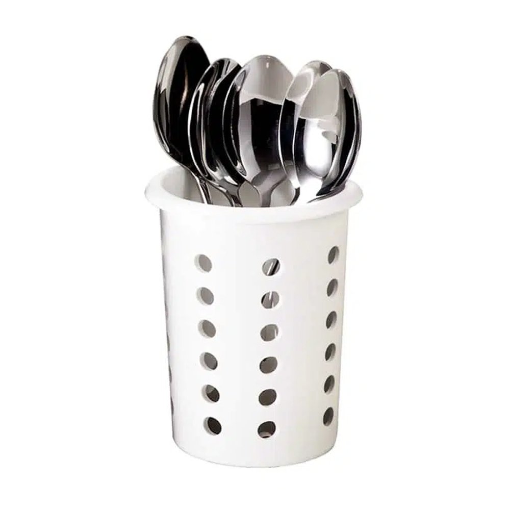 KH Classik Chef Cutlery Cylinder White Plastic - TEM IMPORTS™