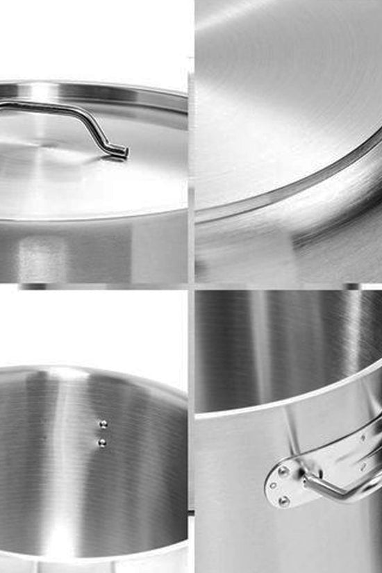 KH Classik Chef Stainless Steel Stockpot & With Lid - 12L - TEM IMPORTS™