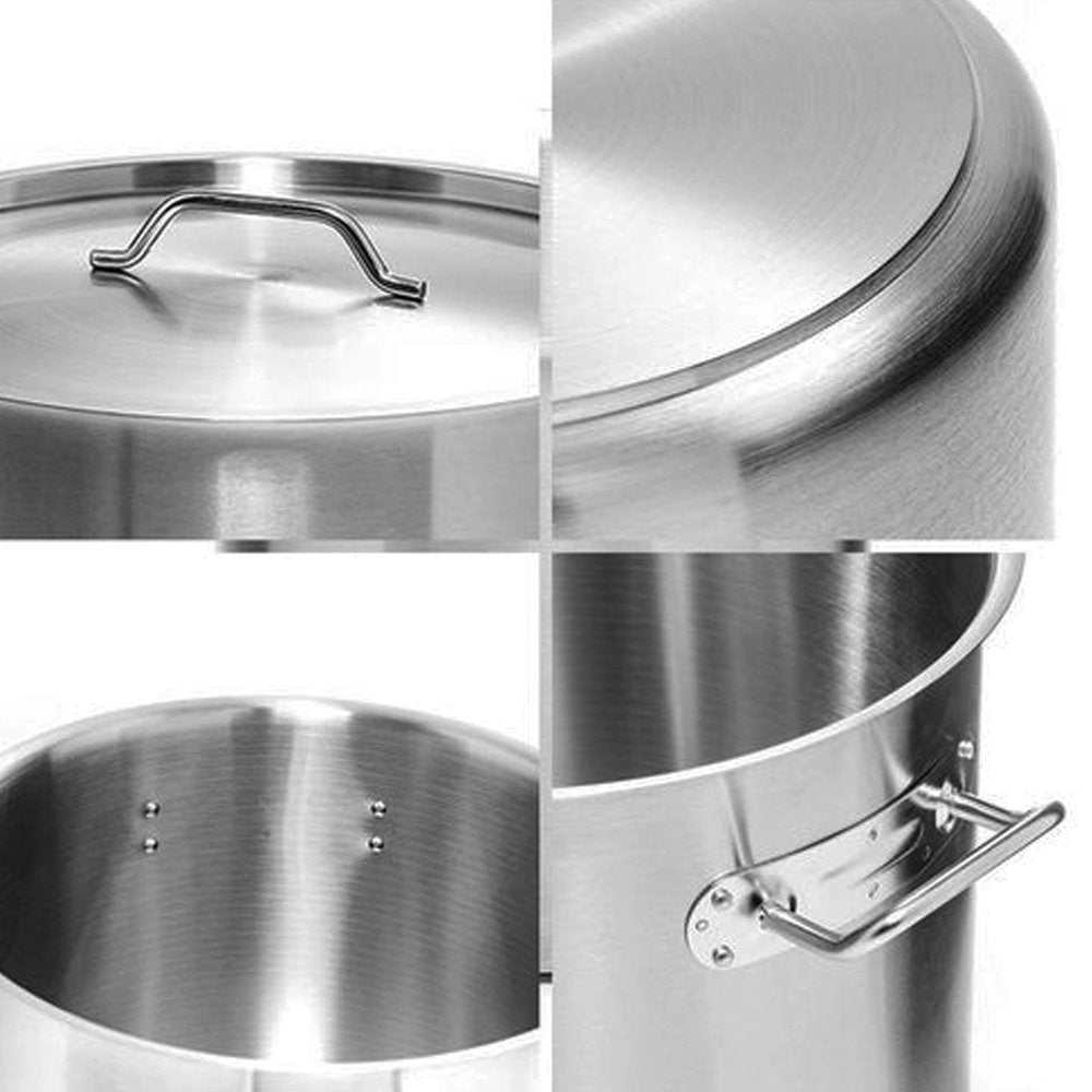 KH Classik Chef Stainless Steel Stockpot & With Lid - 12L - TEM IMPORTS™