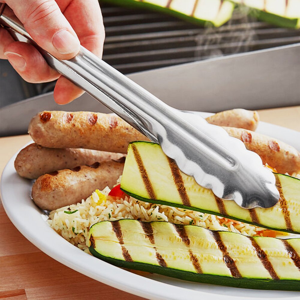 KH Classik Chef Tongs With Clip Stainless Steel - 23cm - TEM IMPORTS™