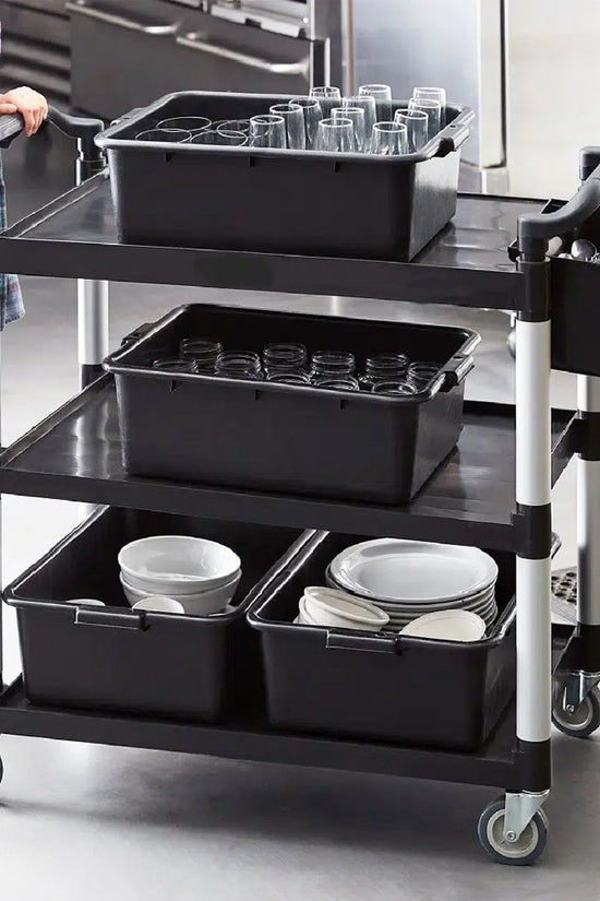 KH Large 3 Tier Utility Trolley - Black - TEM IMPORTS™