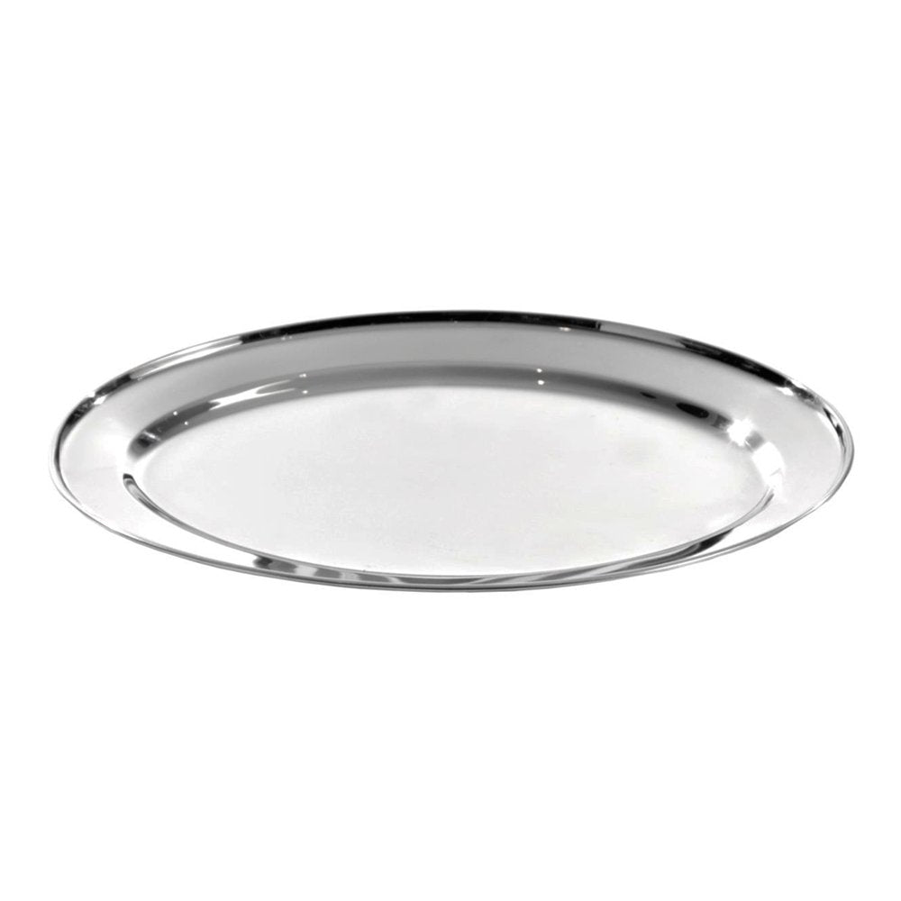 KH Oval Platter Stainless Steel Tray - 250mm - TEM IMPORTS™