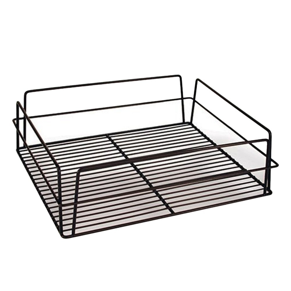 KH Rectangle Glass Basket Rack Black - 125mm Height - TEM IMPORTS™