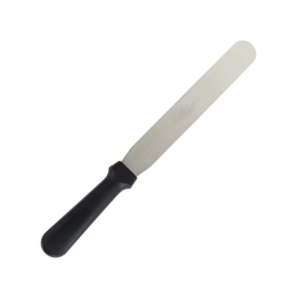 Plastic Black Handle Straight Blade Stainless Steel  - 250mm