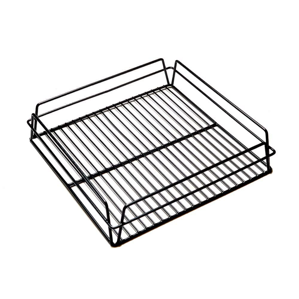 KH Square Glass Basket Rack Black - 75mm Height - TEM IMPORTS™