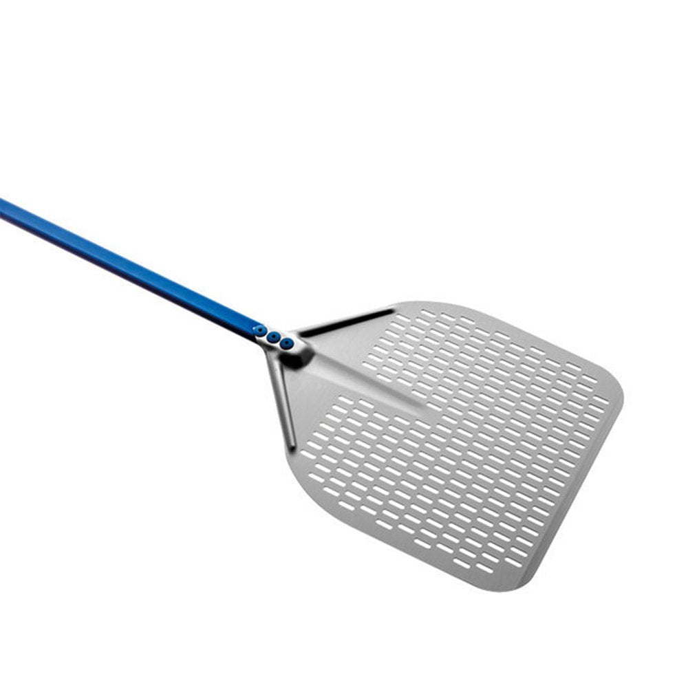 KH Square Pizza Peel Perforated W/ Metal Handle - 33cm Head - TEM IMPORTS™