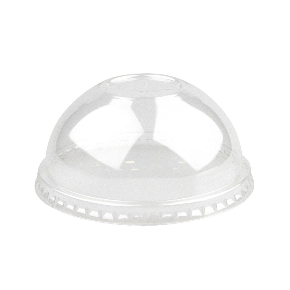 Large (105mm) Clear PET Dome Cold Paper BioCup Lid - 1000/ctn - TEM IMPORTS™