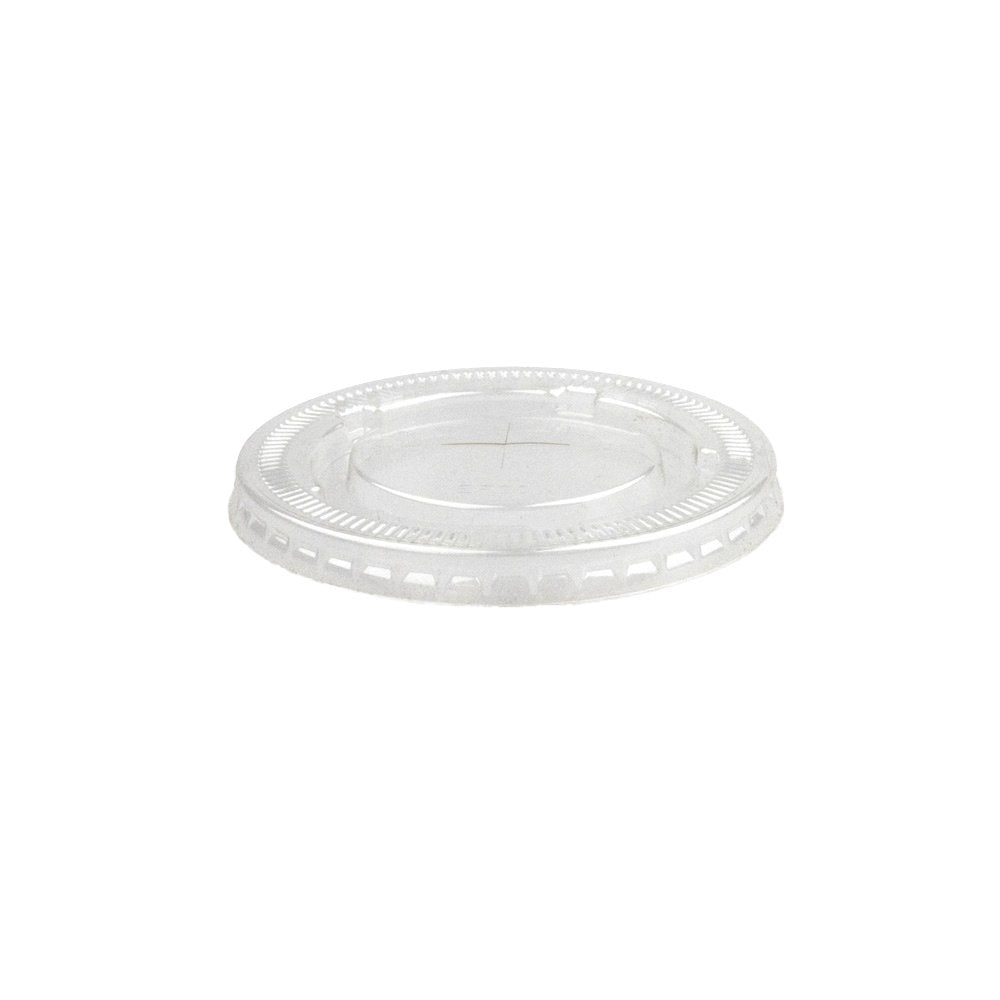 Large (90mm) Clear PET Flat Cold Paper BioCup Lid - 1000/ctn - TEM IMPORTS™