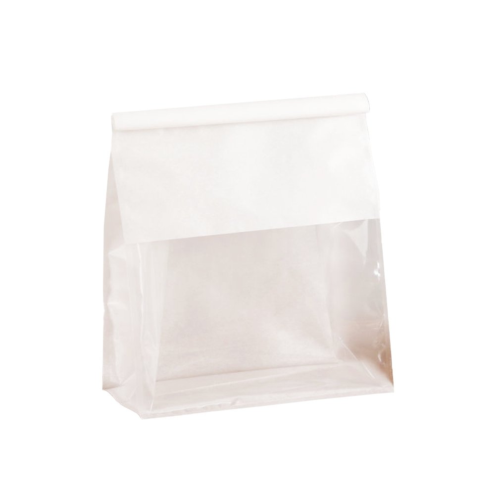 Large Paper Bread Bag Window - White - TEM IMPORTS™