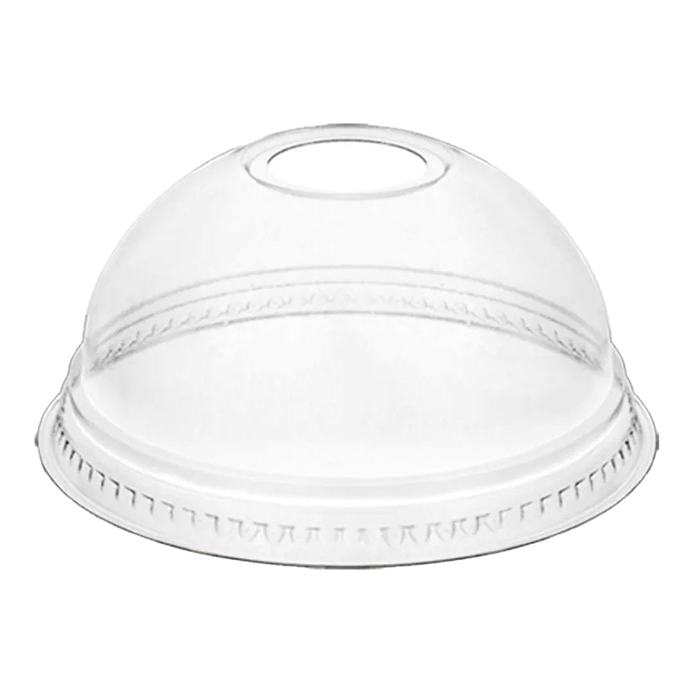 Large (D/95mm) PET Dome Lid Die-Cut Hole Suit 340-620mL PP Cups