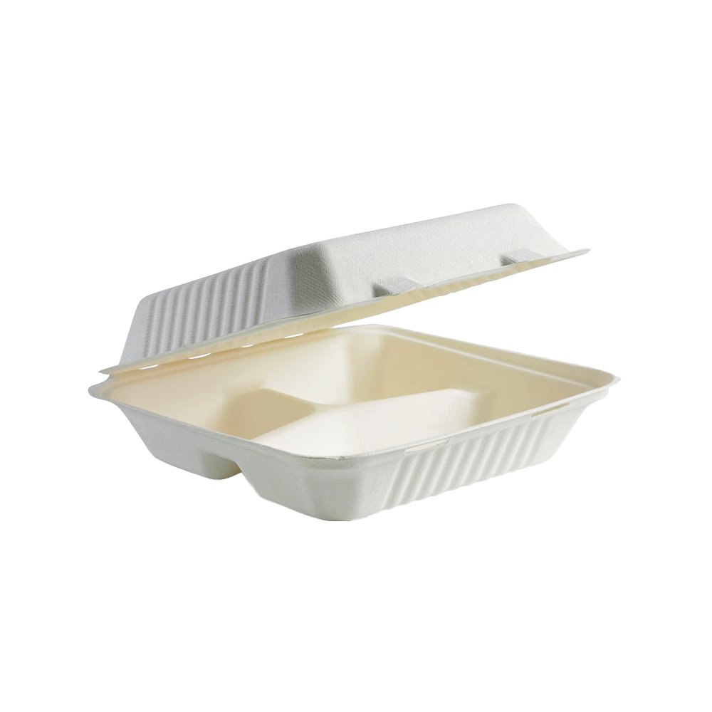 Large Sugarcane Dinner Box 3 Compartment - TEM IMPORTS™