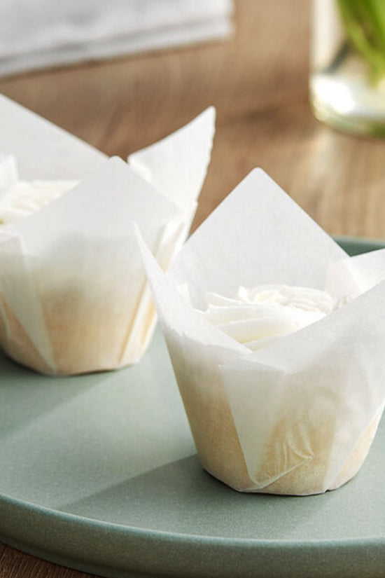 Large Tulip Muffin Wrap: White - Pack 250 - TEM IMPORTS™