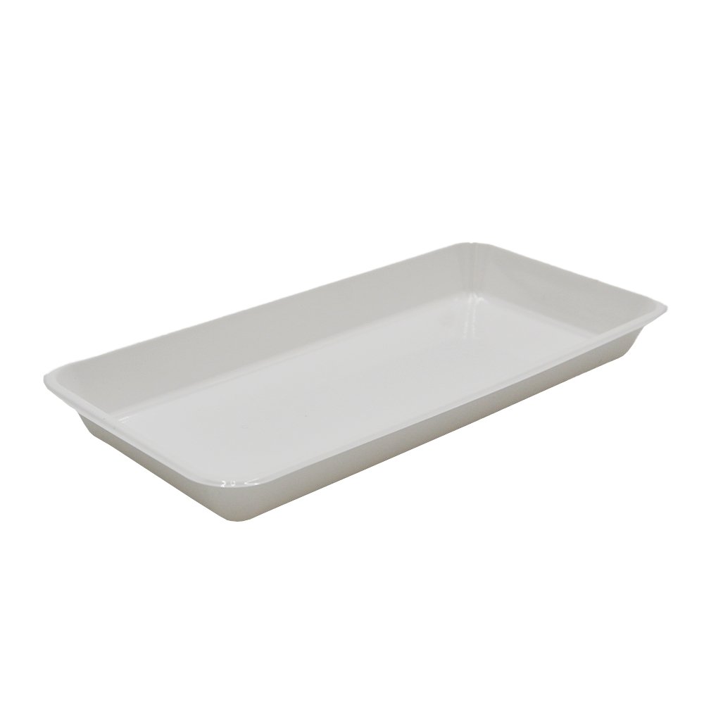 Long Rectangular White With Clear PET Lid - TEM IMPORTS™