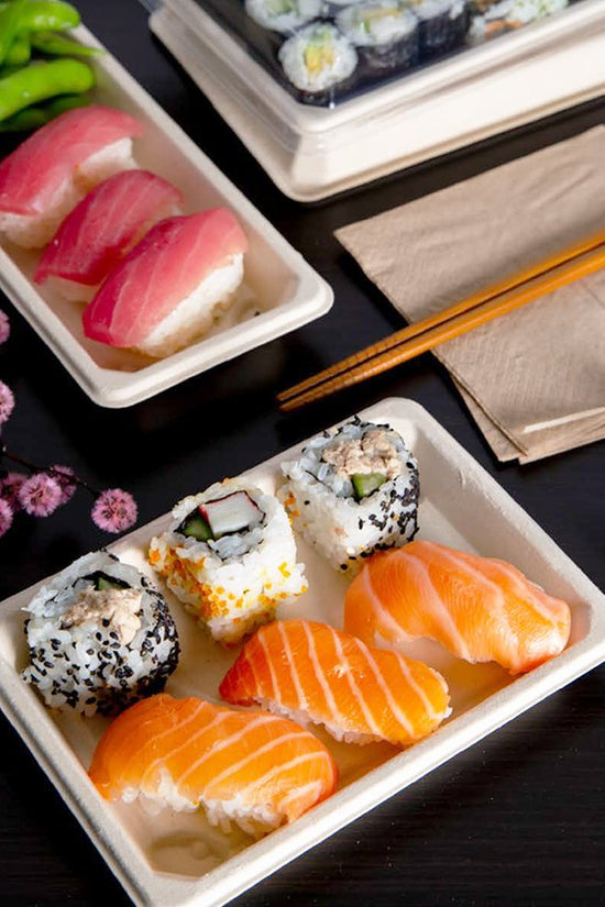 Long Sugarcane Sushi Tray - TEM IMPORTS™