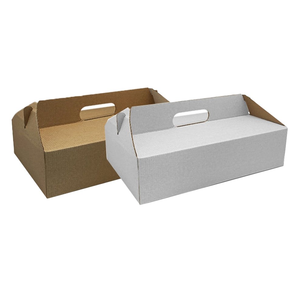 Small Kraft Paper Cake Box Handle With Window - TEM IMPORTS™