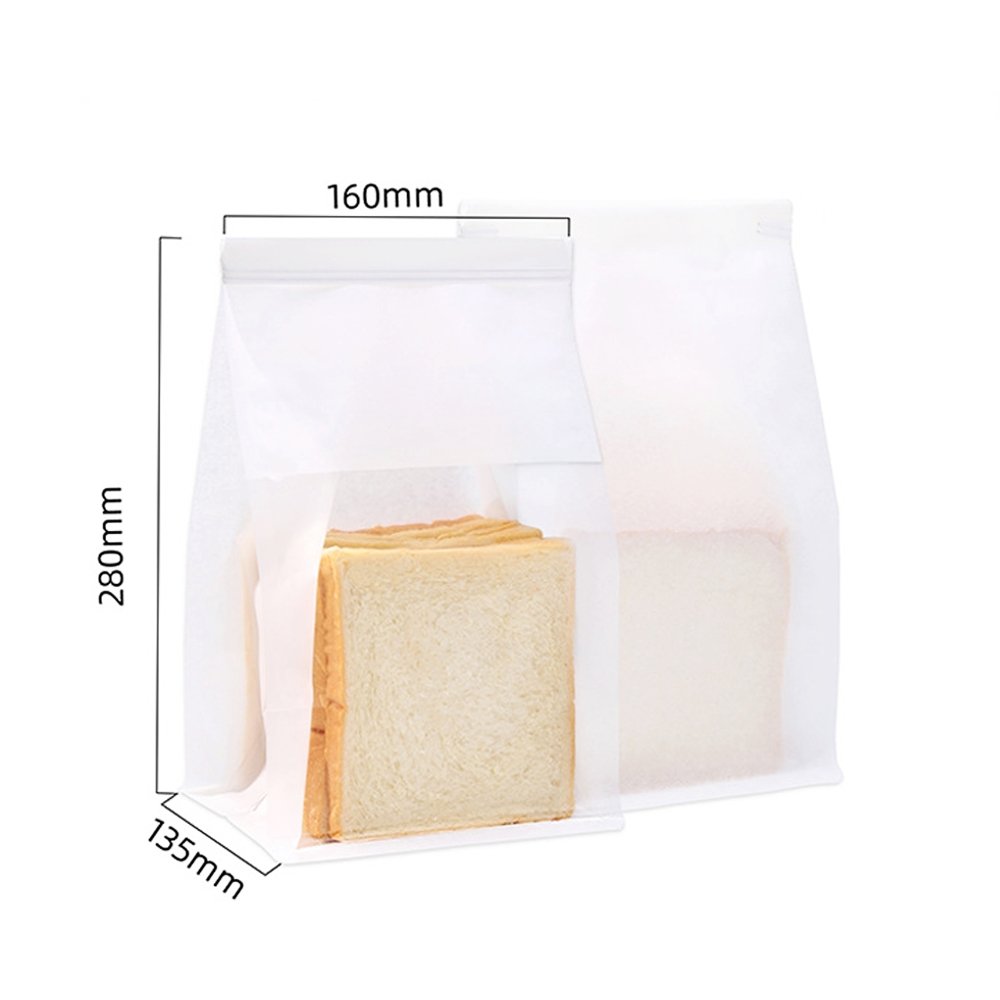 Medium Paper Bread Bag Window - White - TEM IMPORTS™