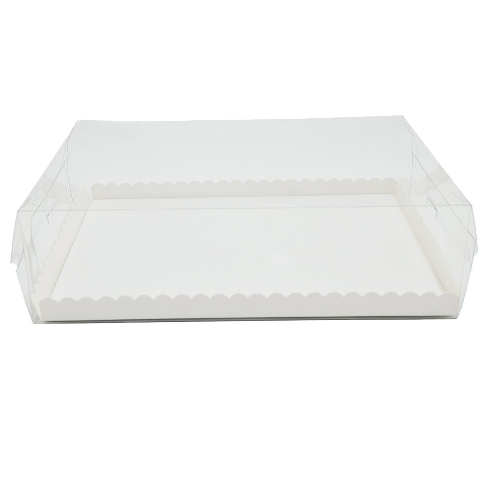 Medium Rectangular Clear Cake Box - TEM IMPORTS™