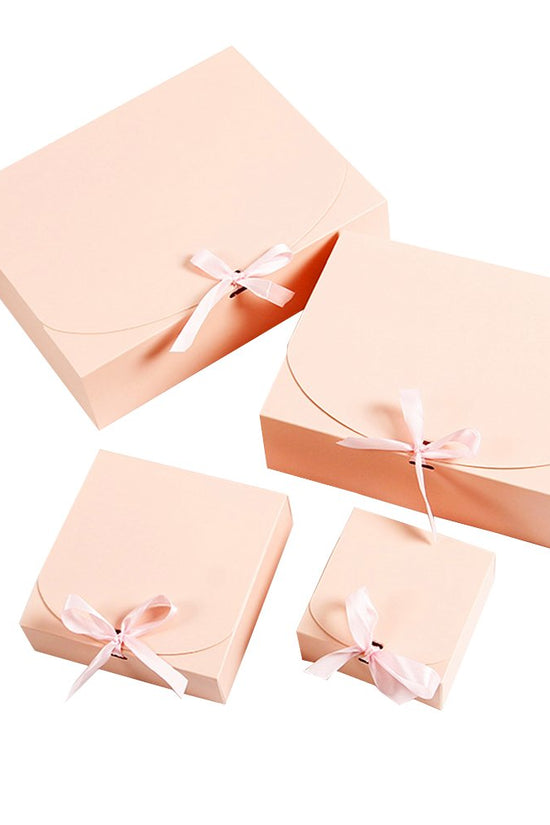 Medium Sleek Paper Box With Ribbon - TEM IMPORTS™