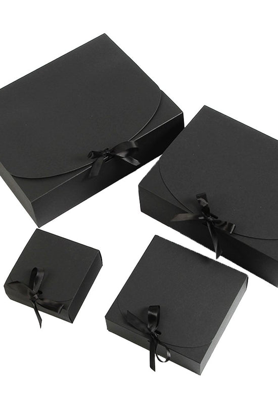 Medium Sleek Paper Box With Ribbon - TEM IMPORTS™