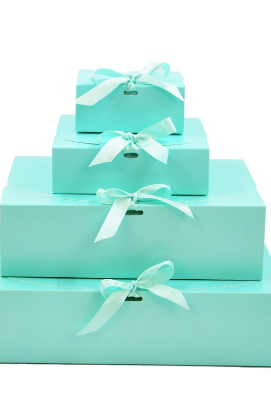 Medium Sleek Paper Box With Ribbon - TEM IMPORTS™