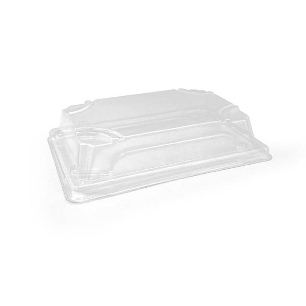 Clear PET Lid Suit Medium Natural Sugarcane Sushi Tray