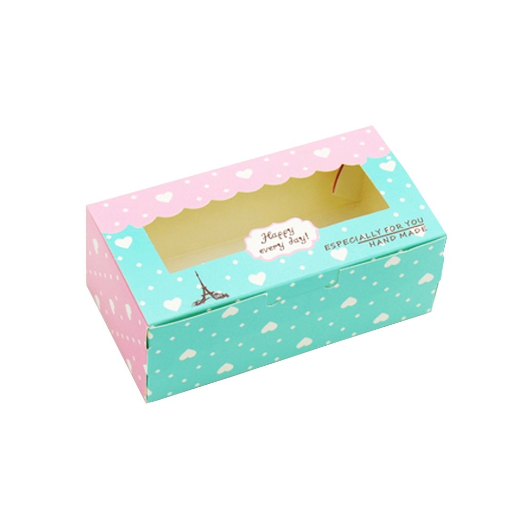 Small Kraft Paper Cake Box Handle With Window - TEM IMPORTS™