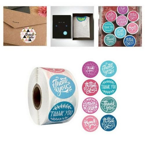 Mix Colour Seal Label Stickers Roll 'Thank You' - TEM IMPORTS™