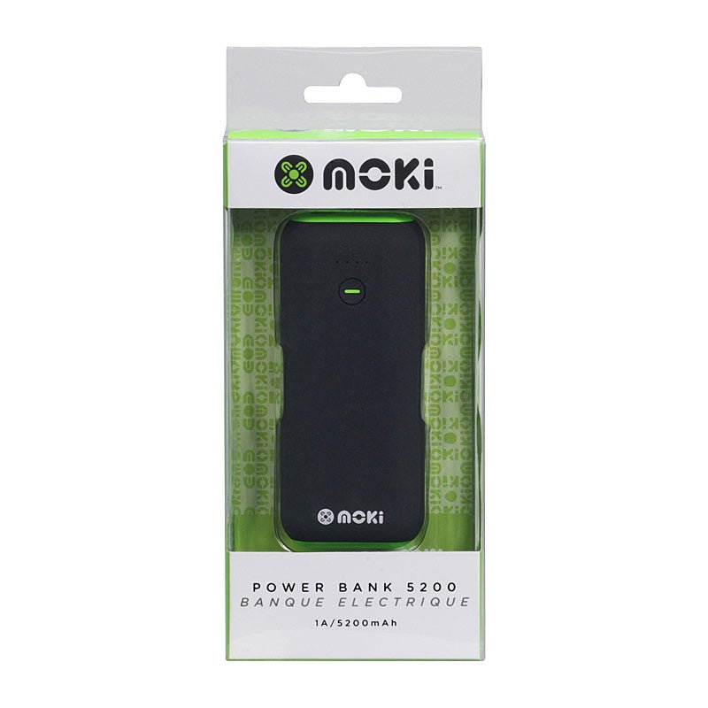 Moki PowerBank 5200 Black - TEM IMPORTS™