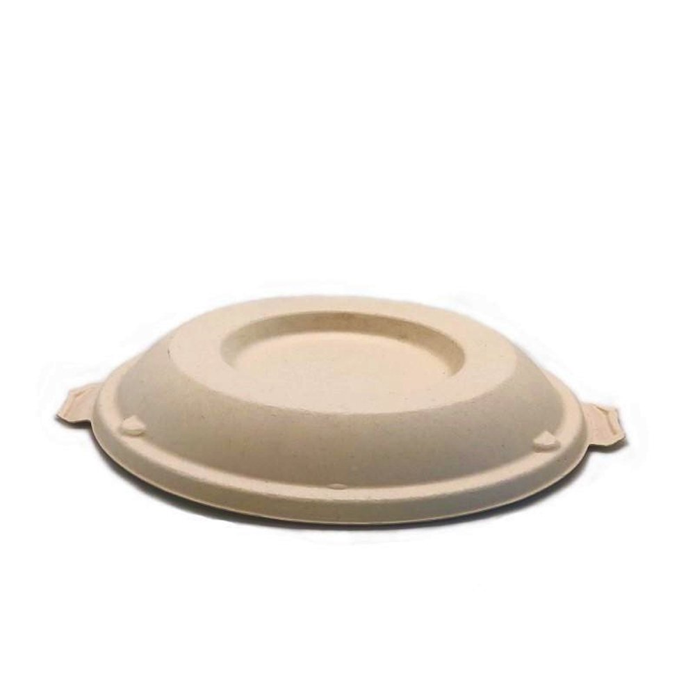 Natural Sugarcane Lid For Sugarcane Takeaway Round Bowls - TEM IMPORTS™