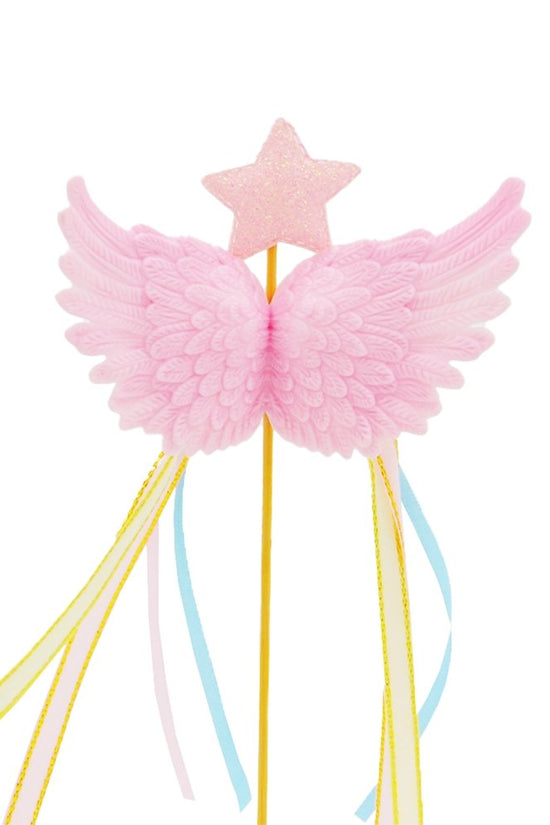 Pink Angel Wing With Star Cake Topper - TEM IMPORTS™