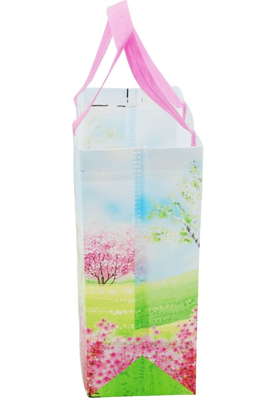 Pink Large Bear Coated Non Woven Bags - Pk10 - TEM IMPORTS™