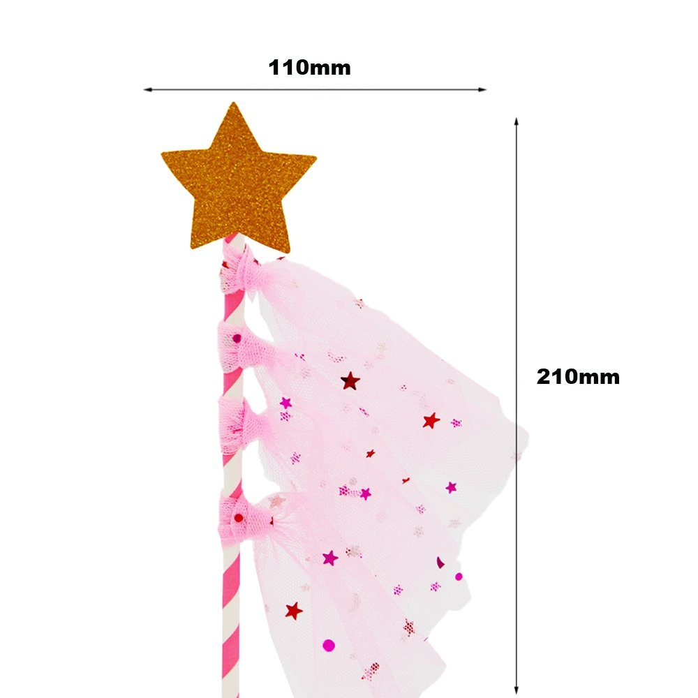 Pink Wishing Star Cake Topper - TEM IMPORTS™