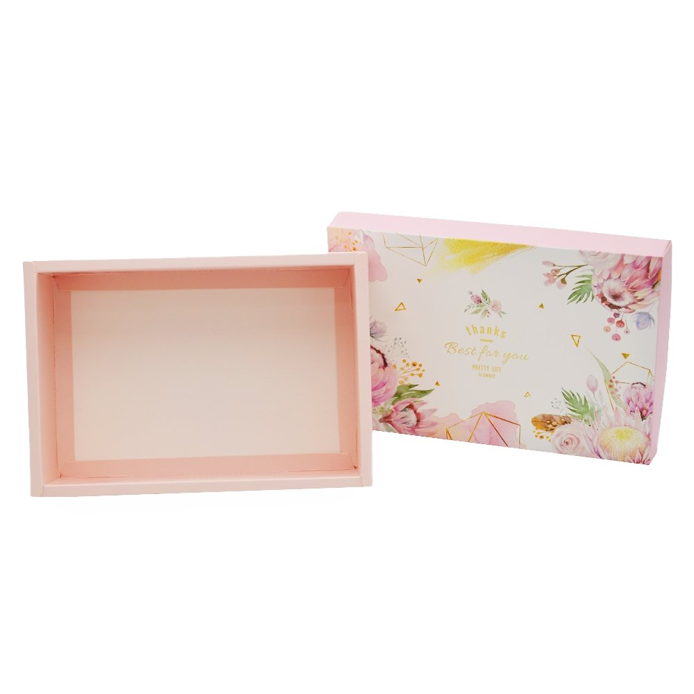 Pretty Pink Pattern Rectangle Paper Box - TEM IMPORTS™