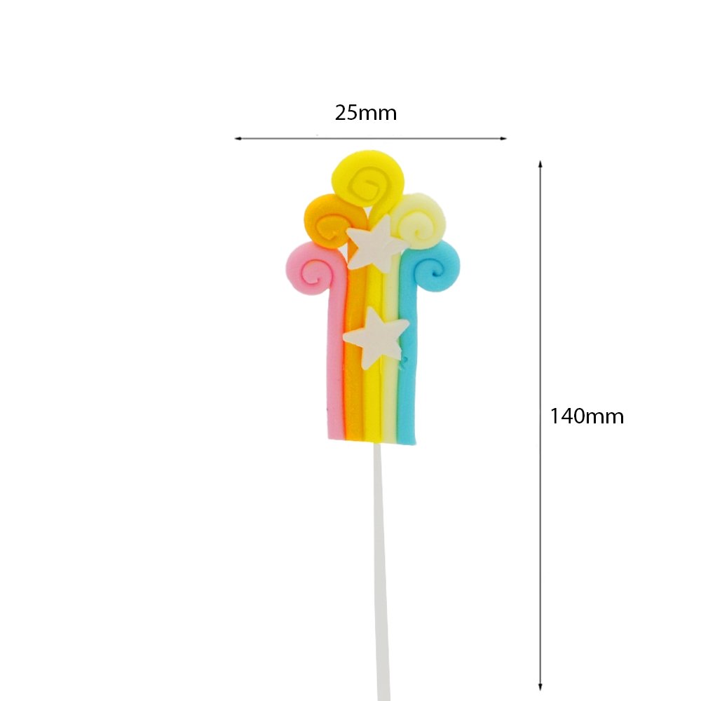 Rainbow & Star Cake Topper Shape #5 - TEM IMPORTS™