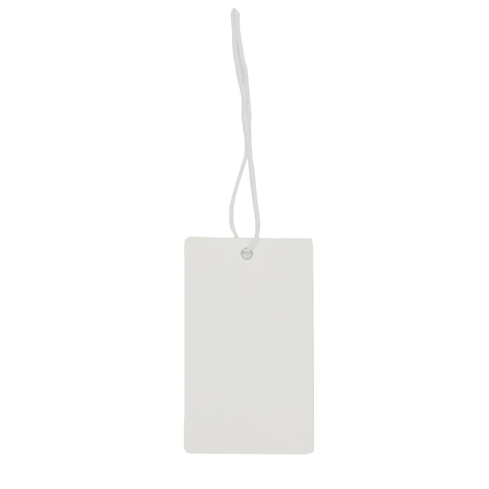 90x55mm White Rectangle Gift Tag - 100/PK