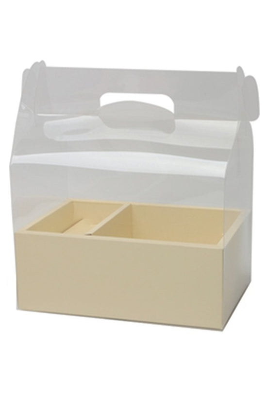 Rectanglular Compartment Handle Box - Yellow - TEM IMPORTS™