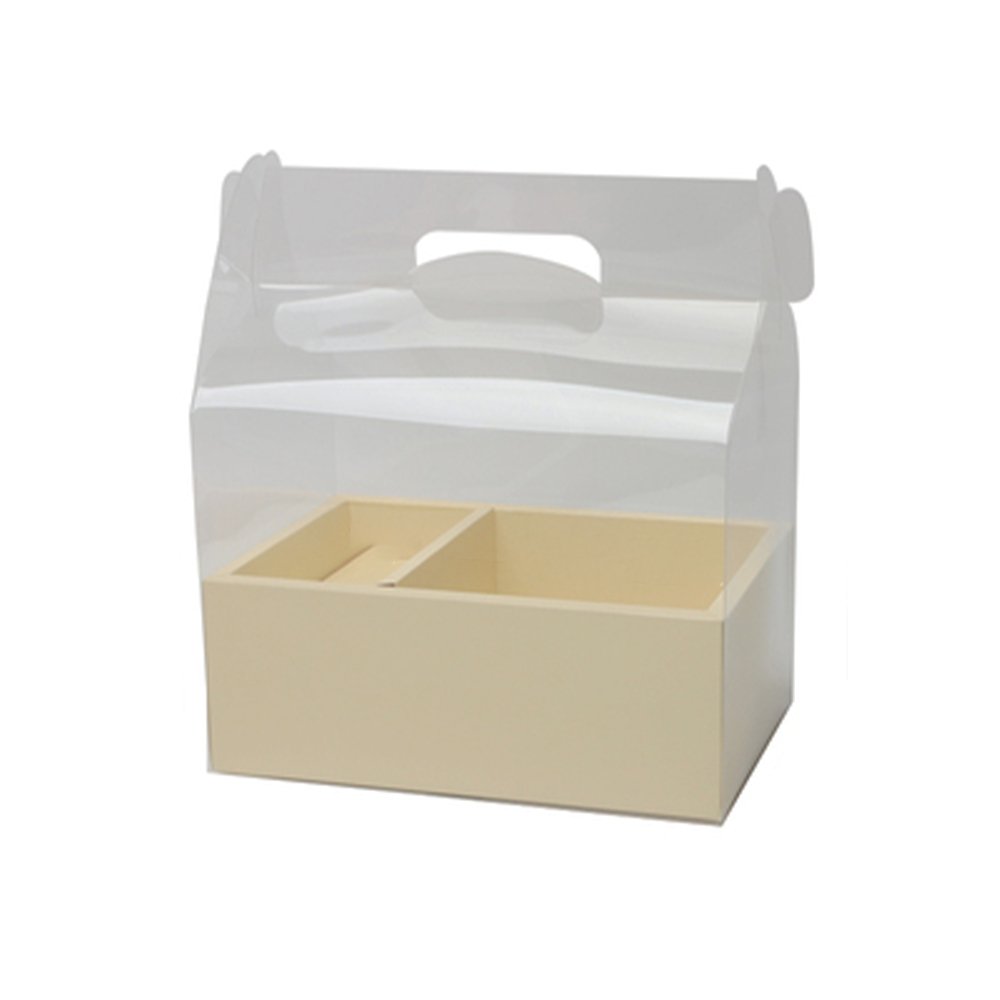 Rectanglular Compartment Handle Box - Yellow - TEM IMPORTS™