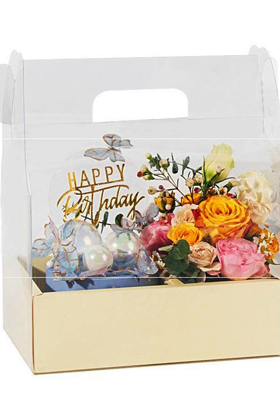Rectanglular Compartment Handle Box - Yellow - TEM IMPORTS™