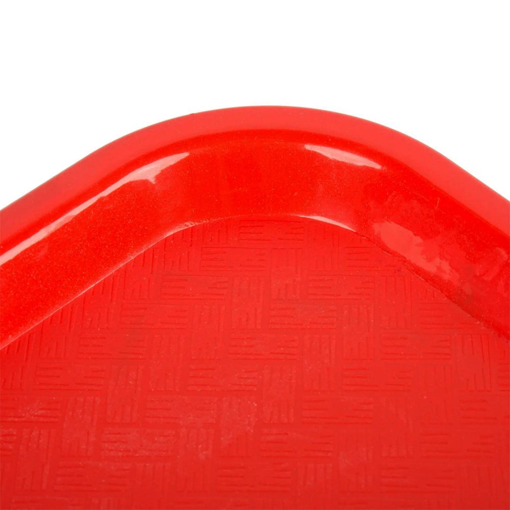 Red Plastic Fast Food Tray - 400x300mm - TEM IMPORTS™