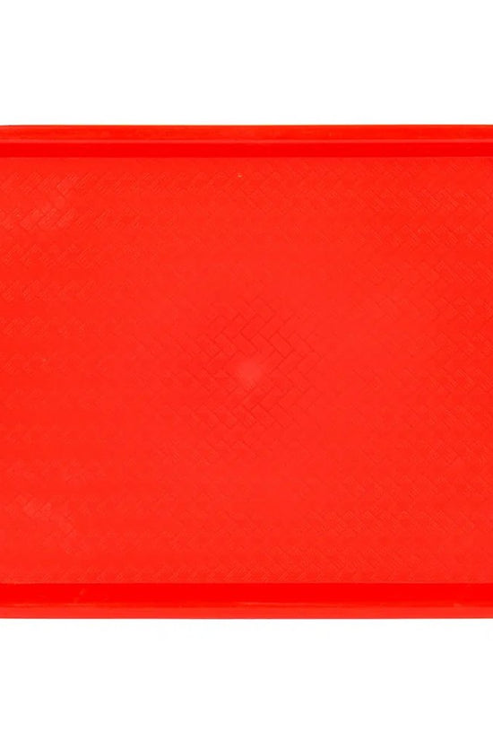 Red Plastic Fast Food Tray - 450x350mm - TEM IMPORTS™
