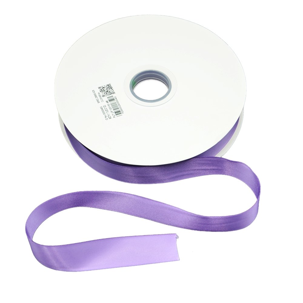 Satin Double Faced Woven Edge Ribbon-Grape - TEM IMPORTS™