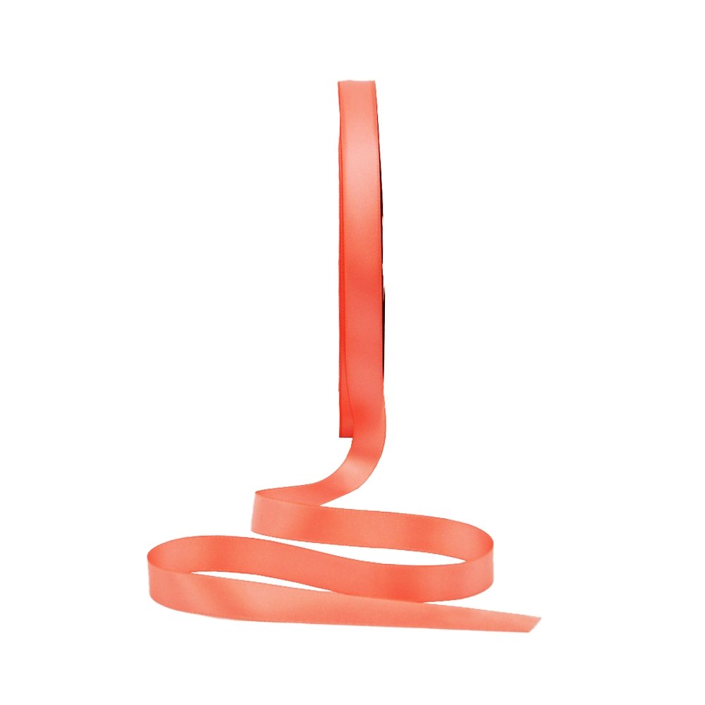 Satin Double Faced Woven Edge Ribbon-Light Coral - TEM IMPORTS™