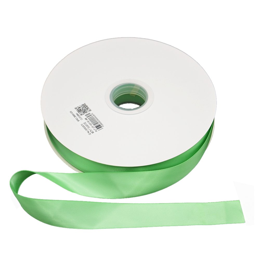 Satin Double Faced Woven Edge Ribbon-Mint - TEM IMPORTS™